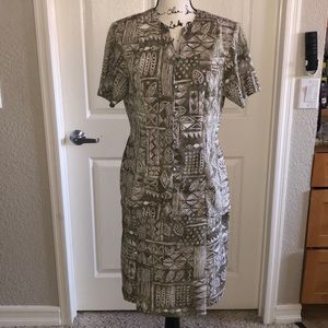 Vintage jungle vibe two piece skirt suit